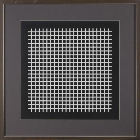 Berlewi Henryk - Mechanofaktura [kratka czarno-biała], lata 60-te XX w., technika własna, 52 x 52 (Kopiowanie).jpg